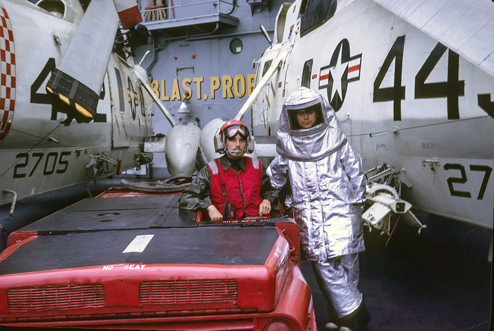 Jim Haas USS WASP CVS-18 Red Shirt Crash Crew